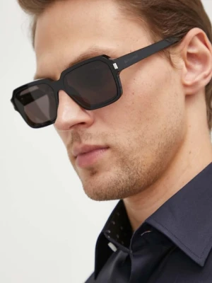 Saint Laurent okulary przeciwsłoneczne męskie kolor czarny SL 611