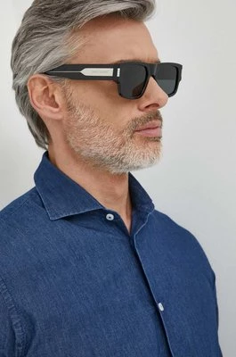 Saint Laurent okulary przeciwsłoneczne męskie kolor czarny SL 659