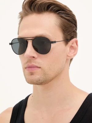 Saint Laurent okulary przeciwsłoneczne męskie kolor czarny SL 708