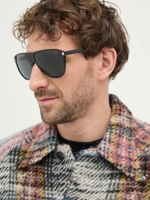 Saint Laurent okulary przeciwsłoneczne męskie kolor czarny SL 731 GASPAR