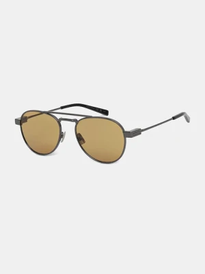Saint Laurent okulary przeciwsłoneczne męskie kolor srebrny SL 708