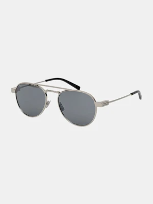 Saint Laurent okulary przeciwsłoneczne męskie kolor srebrny SL 708