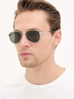 Saint Laurent okulary przeciwsłoneczne męskie kolor srebrny SL 772