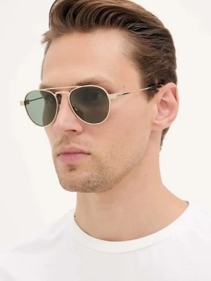 Saint Laurent okulary przeciwsłoneczne męskie kolor złoty SL 708