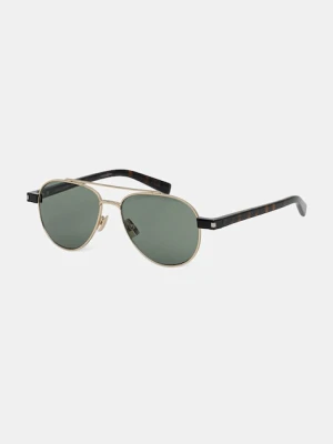 Saint Laurent okulary przeciwsłoneczne męskie kolor złoty SL 843