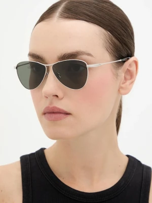 Saint Laurent okulary przeciwsłoneczne VESPER damskie kolor srebrny SL 831