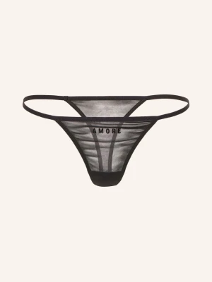 Saint Sass Stringi Amore schwarz CZARNY