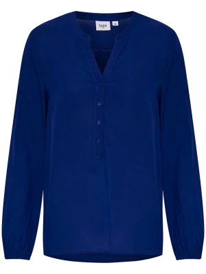 SAINT TROPEZ Bluzka "Saint Tropez" w kolorze niebieskim rozmiar: S