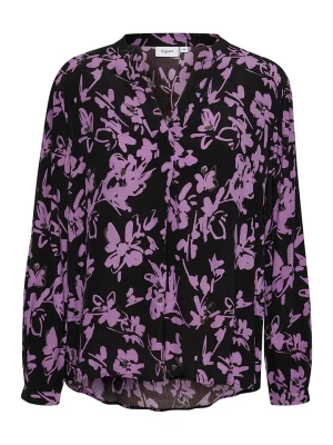 SAINT TROPEZ Bluzka w kolorze czarno-fioletowym rozmiar: L