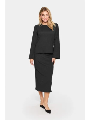 SAINT TROPEZ Bluzka w kolorze czarnym rozmiar: L