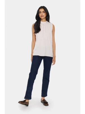 SAINT TROPEZ Bluzka w kolorze kremowym rozmiar: L