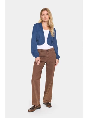 SAINT TROPEZ Bolerko "Mila" w kolorze niebieskim rozmiar: XS