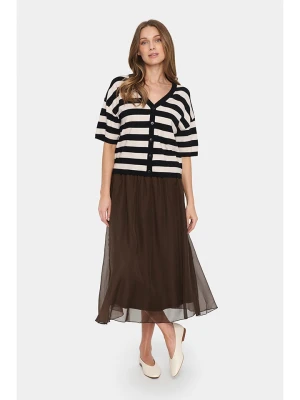 SAINT TROPEZ Kardigan w kolorze czarno-beżowym rozmiar: M