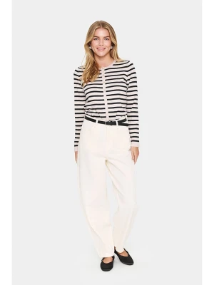 SAINT TROPEZ Kardigan w kolorze jasnoróżowo-czarnym rozmiar: L