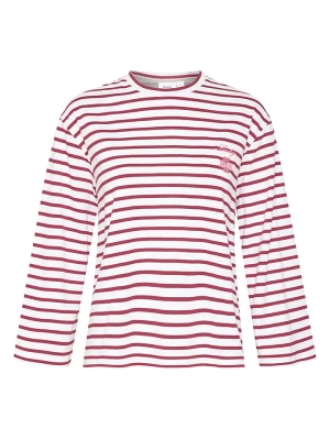 SAINT TROPEZ Koszulka "Aria" w kolorze bordowo-białym rozmiar: XL