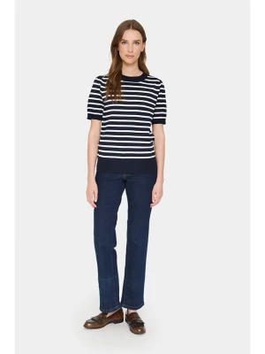 SAINT TROPEZ Koszulka dzianinowa w kolorze czarnym rozmiar: L