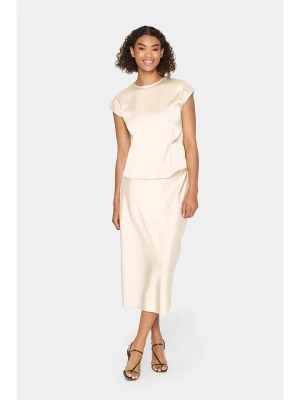 SAINT TROPEZ Spódnica w kolorze kremowym rozmiar: M