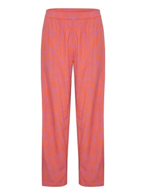 SAINT TROPEZ Spodnie w kolorze różowo-pomarańczowym rozmiar: S