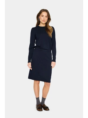 SAINT TROPEZ Sukienka "Mila" w kolorze granatowym rozmiar: L