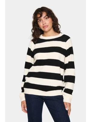 SAINT TROPEZ Sweter "Saint Tropez" w kolorze czarno-białym rozmiar: XL