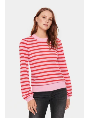 SAINT TROPEZ Sweter "Saint Tropez" w kolorze jasnoróżowym rozmiar: M
