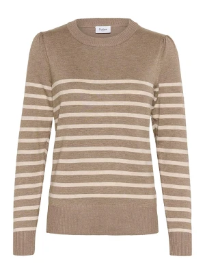 SAINT TROPEZ Sweter w kolorze beżowym rozmiar: L