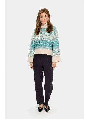 SAINT TROPEZ Sweter w kolorze beżowym rozmiar: L