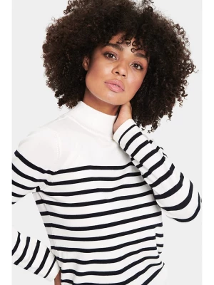 SAINT TROPEZ Sweter w kolorze biało-czarnym rozmiar: L