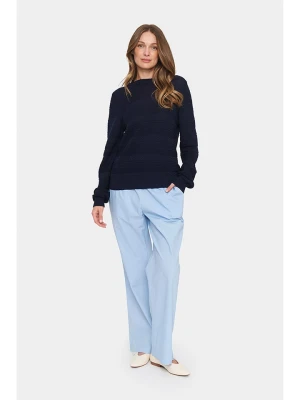 SAINT TROPEZ Sweter w kolorze granatowym rozmiar: M