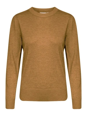 SAINT TROPEZ Sweter w kolorze jasnobrązowym rozmiar: S