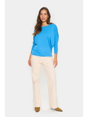 SAINT TROPEZ Sweter w kolorze niebieskim rozmiar: XL