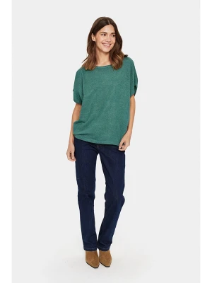 SAINT TROPEZ Sweter w kolorze zielonym rozmiar: M
