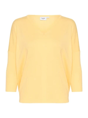 SAINT TROPEZ Sweter w kolorze żółtym rozmiar: L