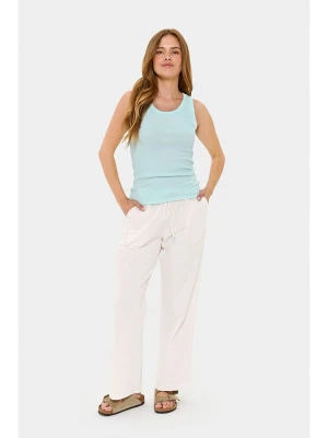 SAINT TROPEZ Top "Aster" w kolorze turkusowym rozmiar: XL