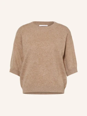 Sainte Mer Dzianinowa Koszulka Z Wełną Merynosową beige