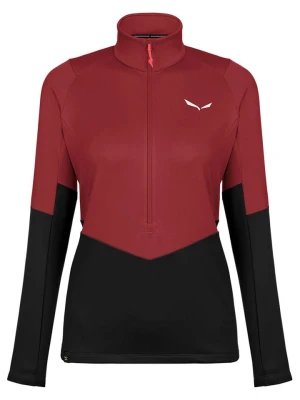 Salewa Bluza polarowa "Puez" w kolorze czarno-czerwonym rozmiar: 40
