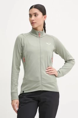 Salewa bluza sportowa Puez Polarlite kolor zielony gładka 00.0000028479