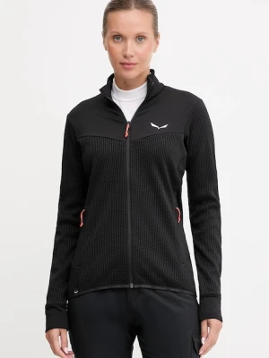 Salewa bluza sportowa Puez Waffle Hybrid kolor czarny gładka 00-0000028860