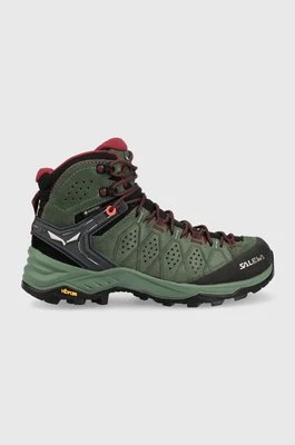 Salewa buty Alp Trainer 2 Mid GTX damskie kolor zielony 00-0000061383