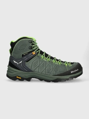 Salewa buty Alp Trainer 2 Mid GTX męskie kolor zielony ocieplone 00-0000061382