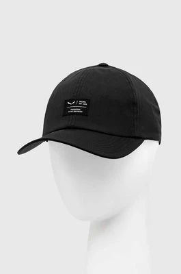 Salewa czapka z daszkiem Fanes Light kolor czarny z aplikacją 00-0000028926