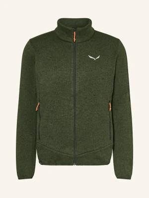 Salewa Kardigan Z Polaru Puez Rocca Polarlite gruen ZIELONY