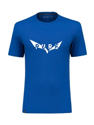 Salewa Koszulka funkcyjna "Pure" w kolorze niebieskim rozmiar: 46