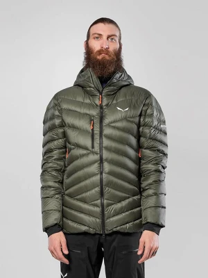 Salewa Kurtka puchowa "Ortles Med 3" w kolorze khaki rozmiar: M
