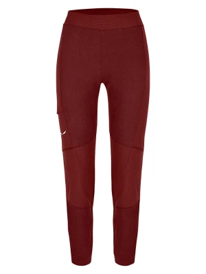 Salewa Legginsy funkcyjne "Alpine Hemp" w kolorze bordowym rozmiar: 44