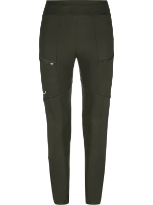 Salewa Legginsy funkcyjne w kolorze zielonym rozmiar: 40