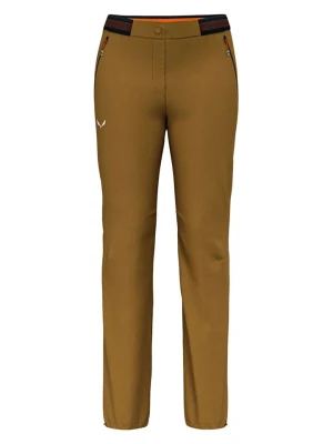 Salewa Spodnie funkcyjne "Pedroc 4" w kolorze jasnobrązowym rozmiar: 42