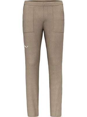 Salewa Spodnie funkcyjne - Regular fit - w kolorze jasnobrązowym rozmiar: M