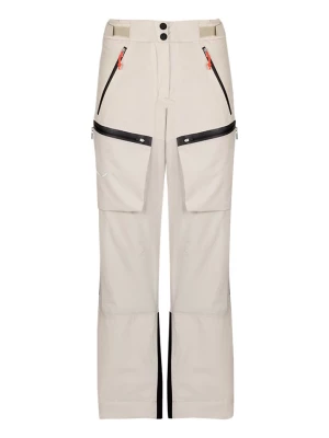 Salewa Spodnie narciarskie "Sella 2" w kolorze kremowym rozmiar: 38