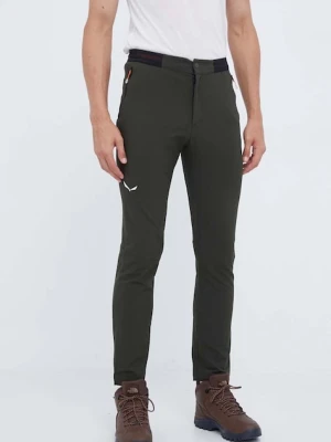 Salewa spodnie outdoorowe Pedroc 2 Durastretch kolor zielony